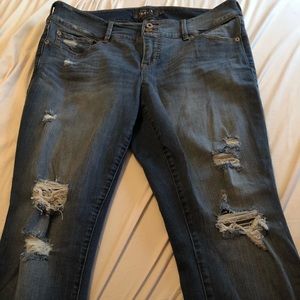Torrid distressed jeggings